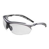 3M 14248-00000 3M Maxim GT Safety Glasses With Metallic Gray And Black Frame And Clear Polycarbonate Indoor/Outdoor Mirror Lens